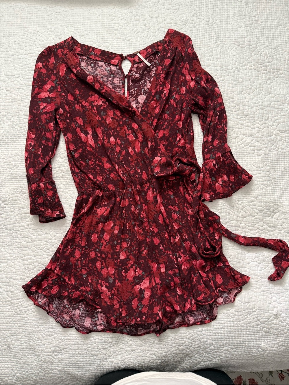 Free People "All The Right Ruffles" romper